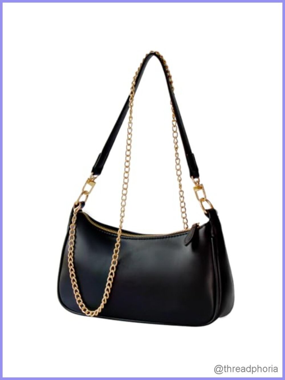Women Small Shoulder Bag Faux Leather Mini Purse PU Handbag with Crossbody Chain